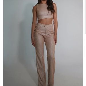 SLA the label set. Nude top and trousers size small